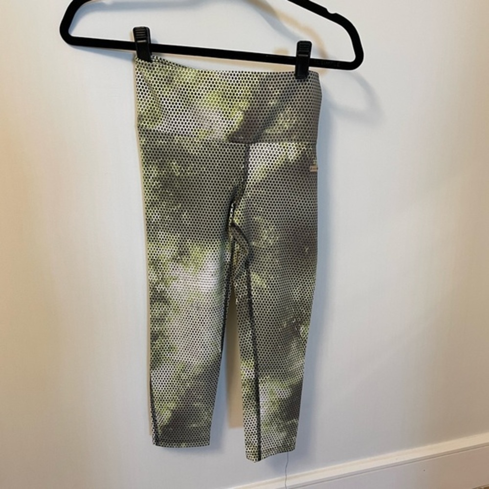 Class Life Yellow Green Black Polka Dot Leggings